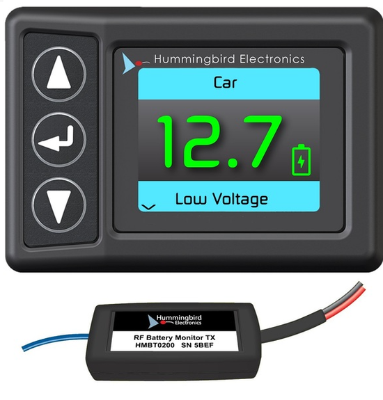 Hummingbird Wireless Battery Monitor 12/24V - Up to 4x Breakaway Systems - SPECIAL ORDER