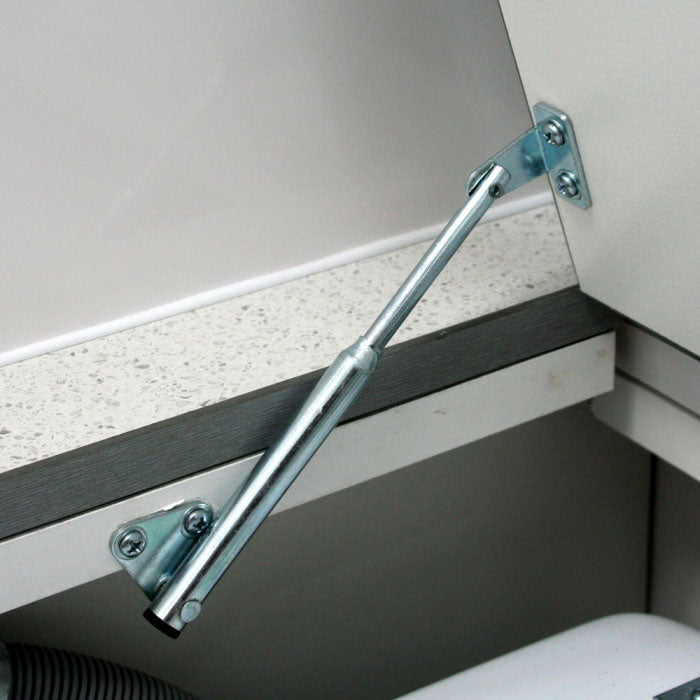Cupboard Stay 130mm - Spring Loaded Silver - Camec - LIMITED STOCK