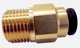 JG Straight Brass 12mm x 1/2" NPT Adaptor