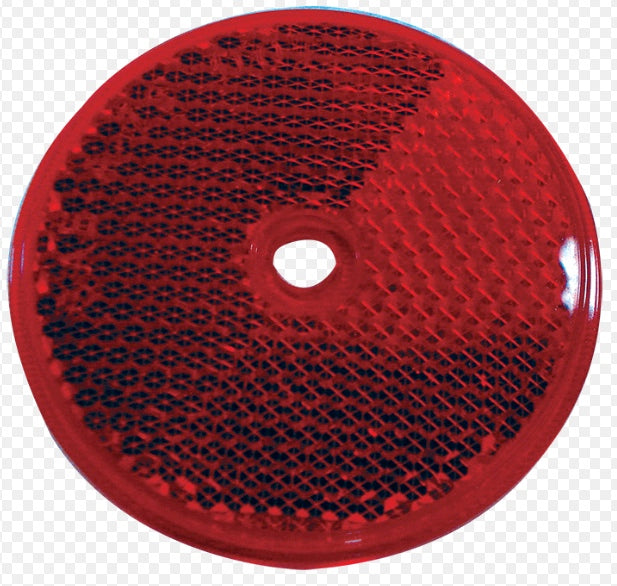 Reflector Red Round 60mm - LIMITED STOCK