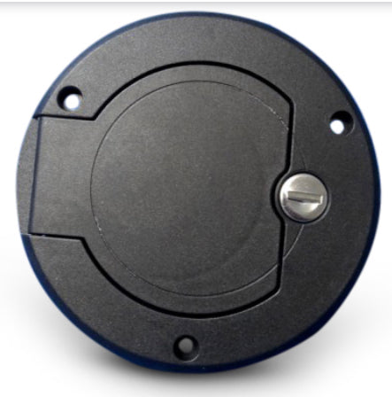 Camec Black Lockable LH Hinge Water Filler