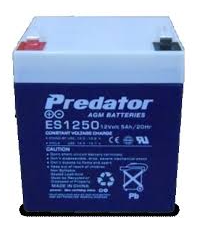 12V 5Ah AGM General Purpose Battery - Predator -PICK UP ONLY- Es1250