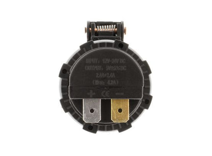 Hulk 12/24V 2.4amp Dual USB Socket (90 degree terminals)