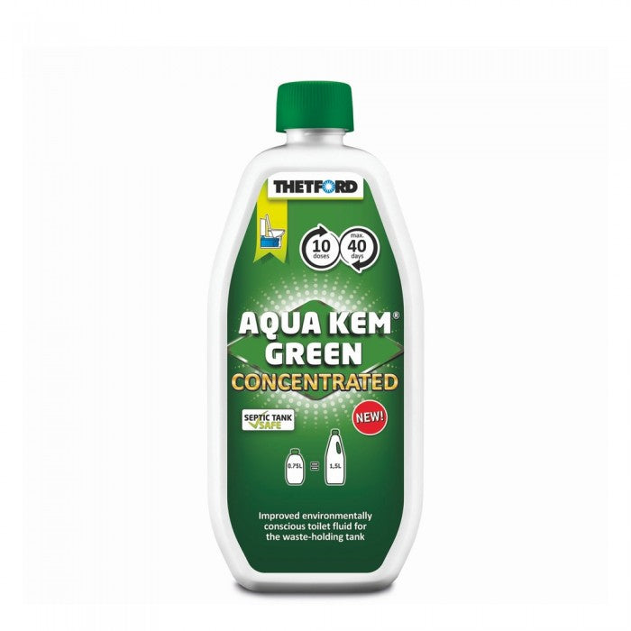 Thetford Aqua Kem Green Concentrate - Waste Cassette Tank Additive - 750ml - Septic Safe-