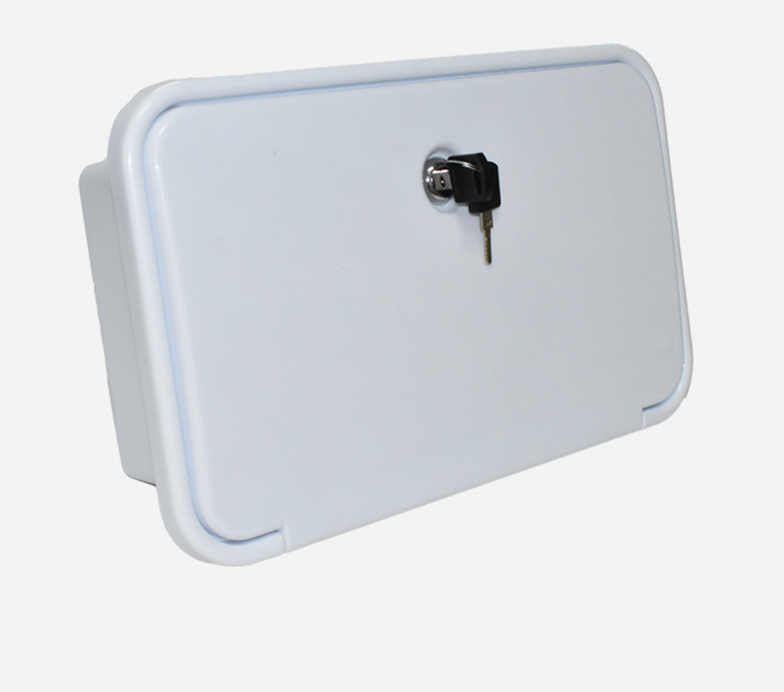 Premium External Recessed Shower Box - White - Coast