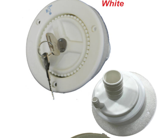 Lockable water filler white