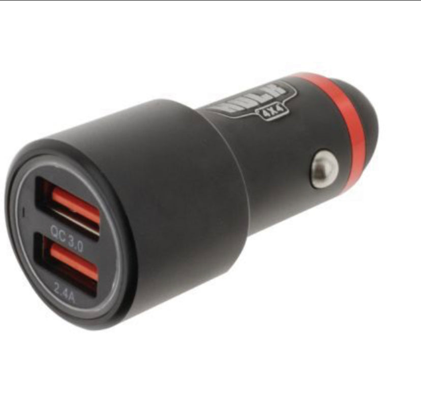 Hulk Dual Usb In Car Socket Charger Port - LIMITED STOCK