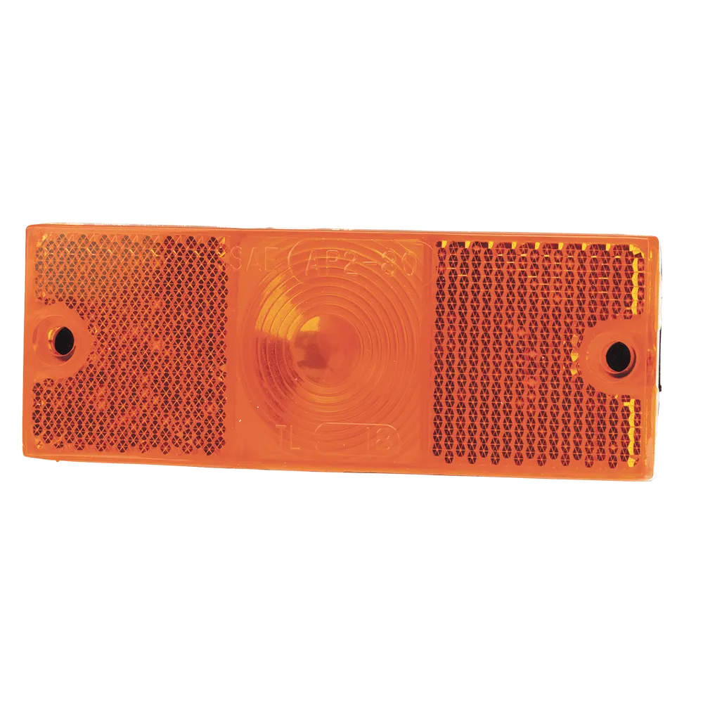 Side Marker Lamp (Amber) with In-built Retro Reflector