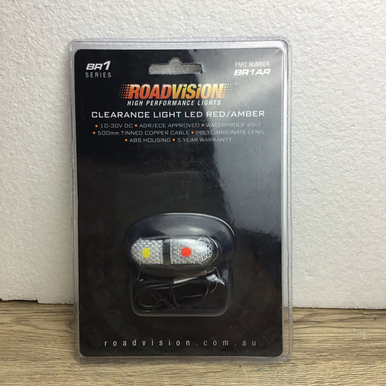 LED Lamp Amber/Red Round Base - ROAD VISION
