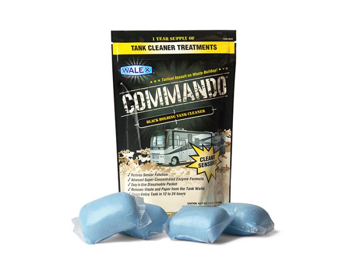 Walex Commando - Black Holding Tank Cleaner - 4 Sachets - Septic Safe - LIMITED STOCK
