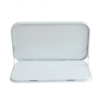 Caravan Picnic Table - White - 800 x 445mm with backing plate