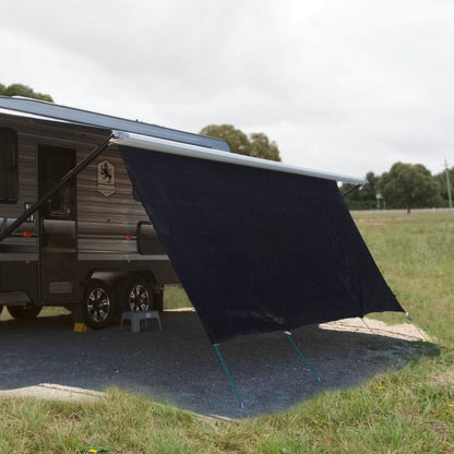 Supex (15ft) (Black) Awning Privacy Screen 4.26m x 1.8m - LIMITED STOCK